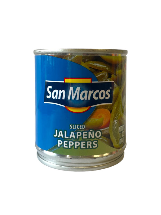 Sliced Jalapeño peppers San Marcos 198g