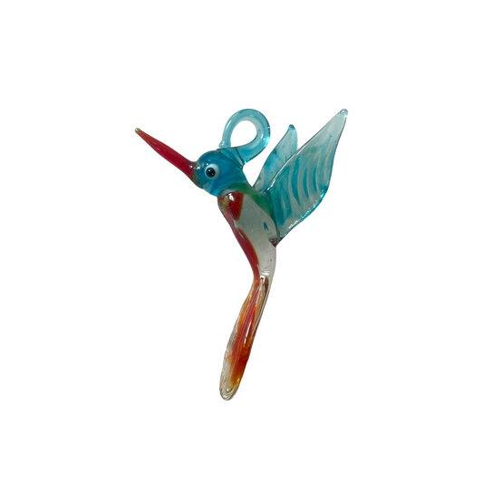 Hummingbird Blown Glass Ornaments