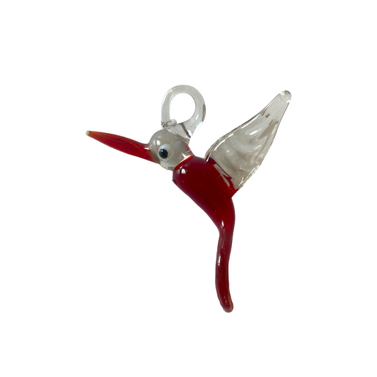 Hummingbird Blown Glass Ornaments