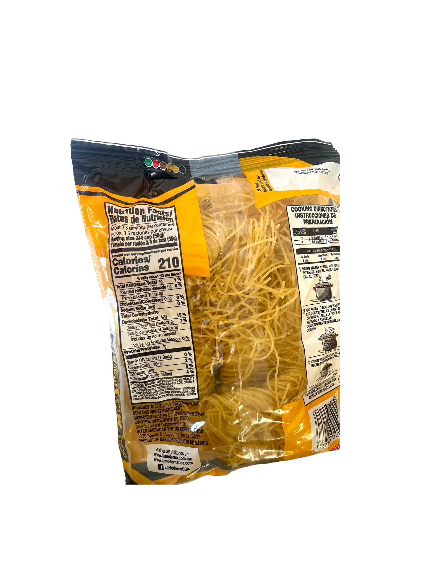 Coil Fideo Pasta La Moderna 180g