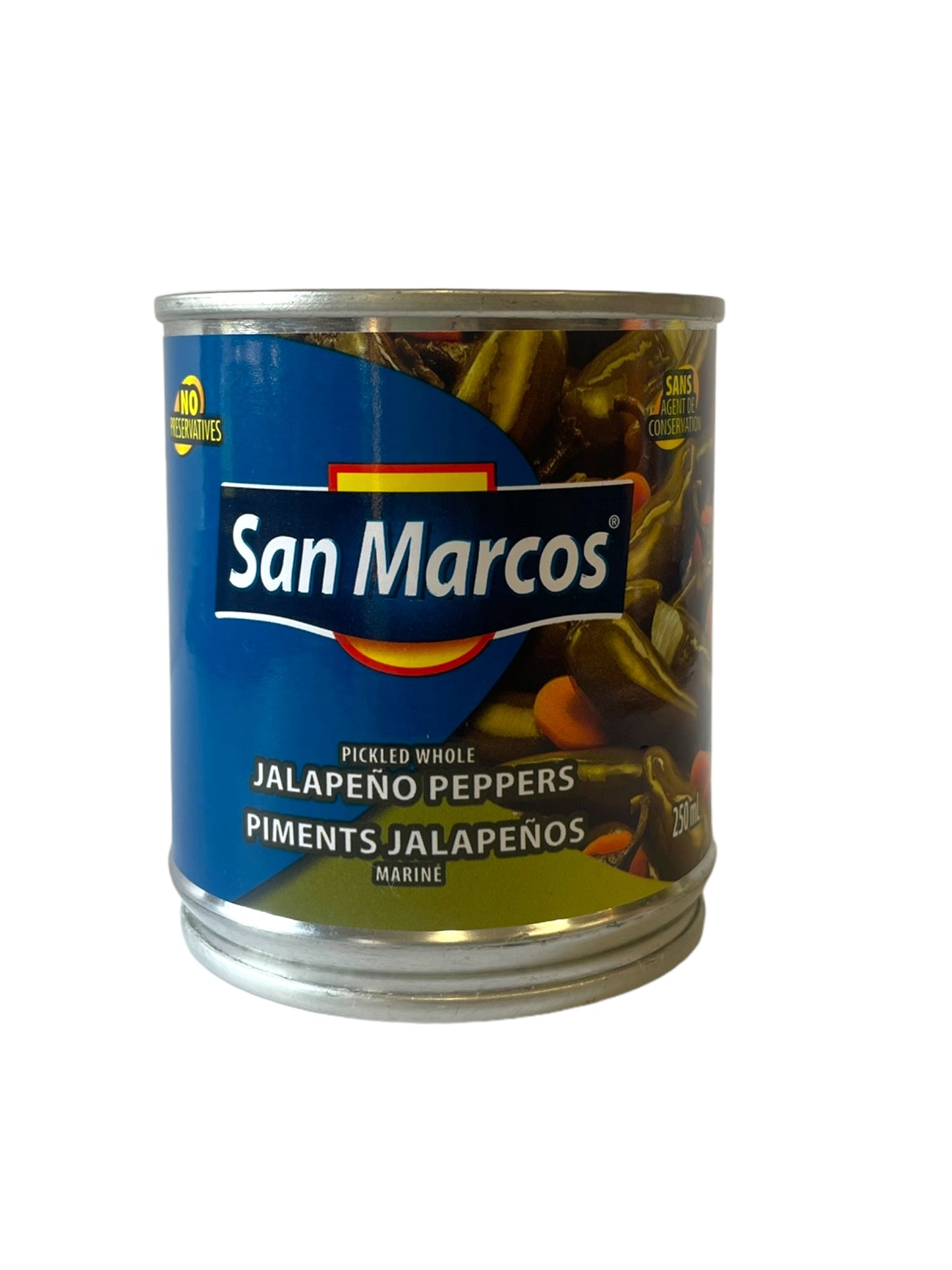 Whole Jalapeño Peppers San Marcos 250ml