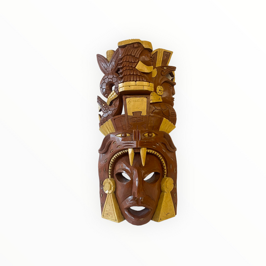 Cedar Mayan Mask