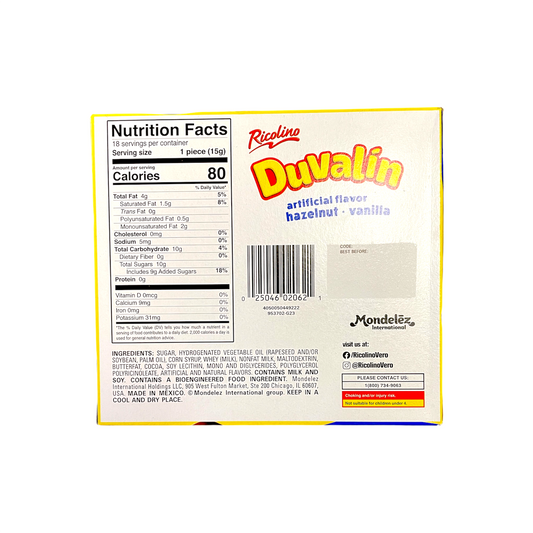 Duvalin Hazelnut & Vanilla 15g