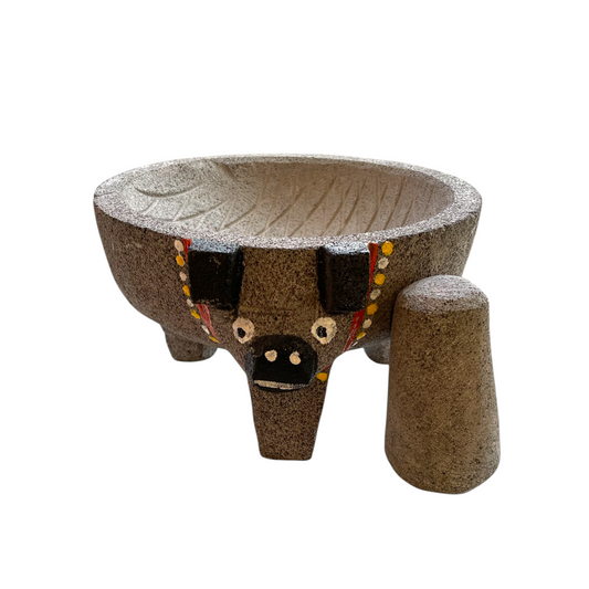 Molcajete stone/ Pig Head
