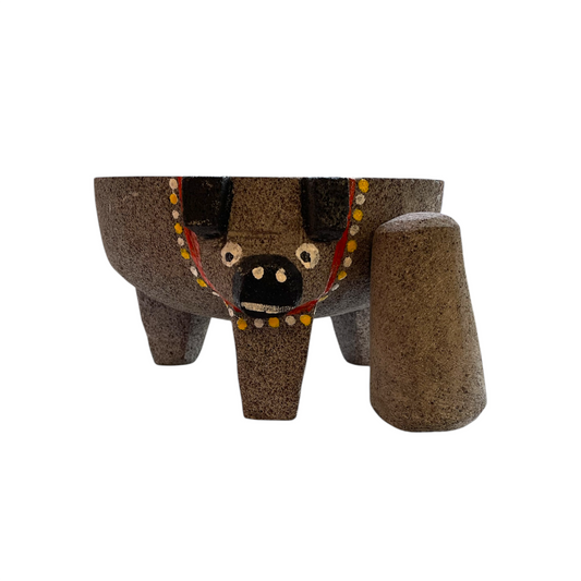 Molcajete stone/ Pig Head
