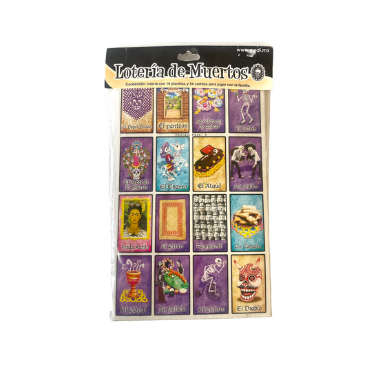 Mexican Loteria Board Game Día de Muertos