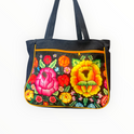 Denim Tote Bags - Mexican prints