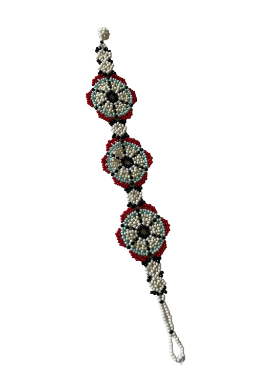 Flower Huichol Bracelet