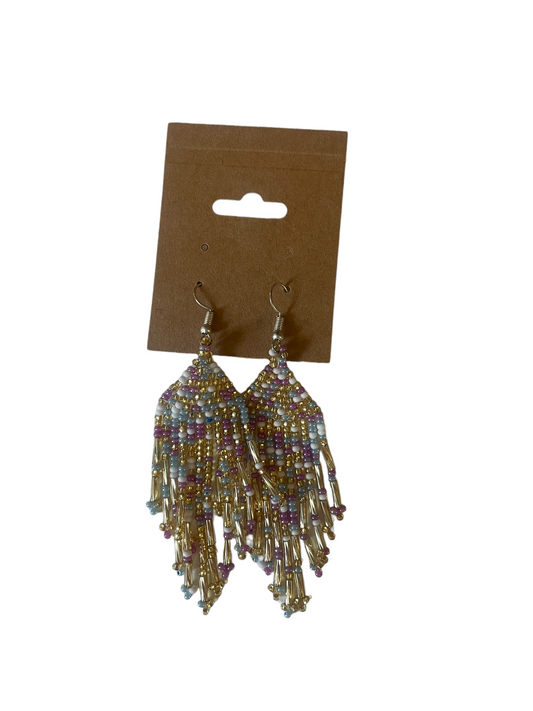 Beaded Long Earrings